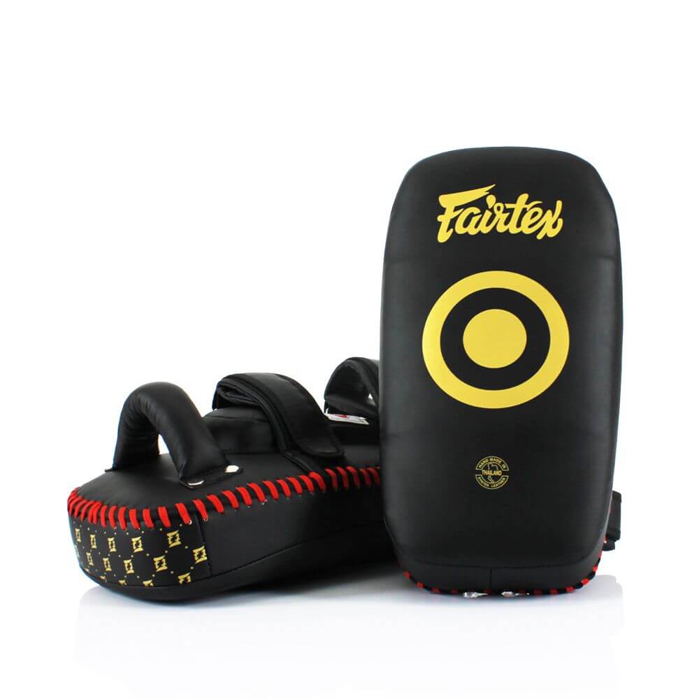 フェアテックス(Fairtex) キックミット KPLC5 ダブルストラップ ブラック 軽量 正規品 ミット キックパッド キックボクシング ムエタイ MMA 総合格闘技 空手