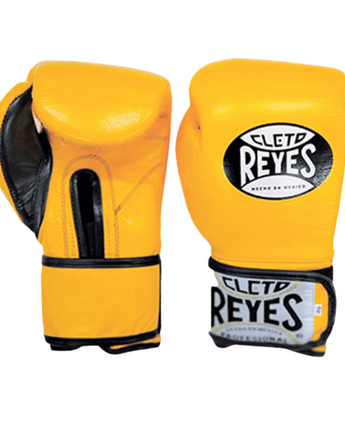 【正規品】レイジェス(Reyes) ボクシンググローブ イエロー 8〜16oz 本革 ベルクロ スパーリング・トレーニング用