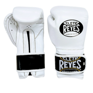 【10%OFF｜14oz】Reyes（レイジェス）ボクシンググローブ マジックテープ・ベルクロ式 スパーリング・トレーニング用（ホワイト）