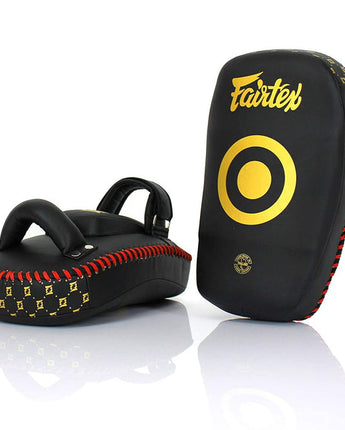 フェアテックス(Fairtex) KPLC6 スモールカーブキックパッド ブラック シングルストラップ 正規品 軽量 キックミット キックボクシング ムエタイ MMA 総合格闘技 空手
