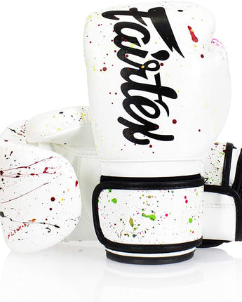 Fairtex BGV14PT ペインターボクシンググローブ ホワイト - 世界チャンピオン愛用プロ仕様グローブ