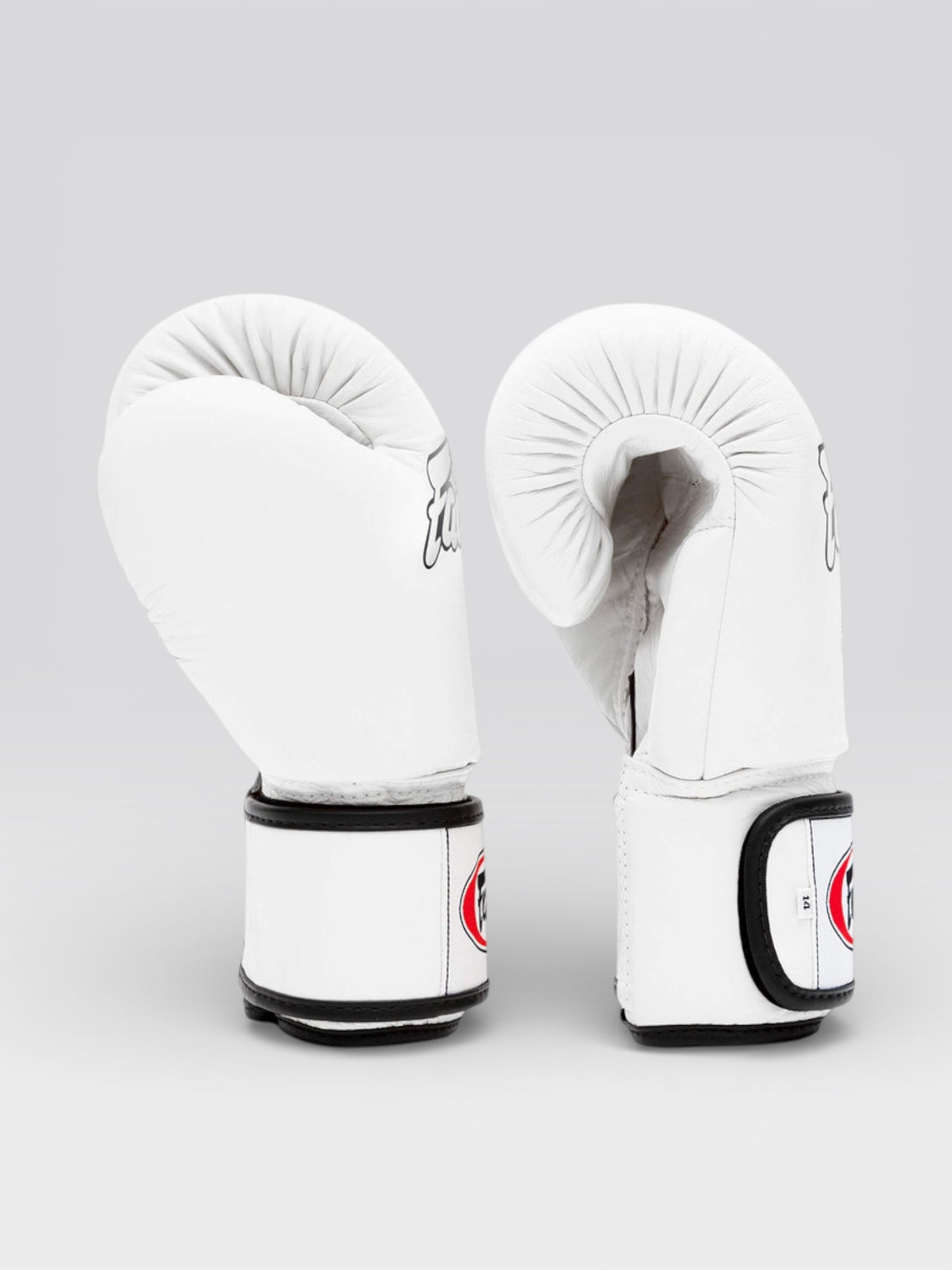 【正規品】フェアテックス(Fairtex) ボクシンググローブ ホワイト BGV1 8oz 10oz 12oz 14oz 16ozトレーニング・スパーリング用 本革 マジックテープ(ベルクロ式)