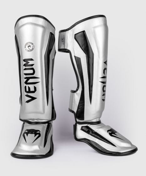 【15%OFF｜XLサイズ】VENUM エリート スタンドアップ シンガード（シルバー・ブラック）