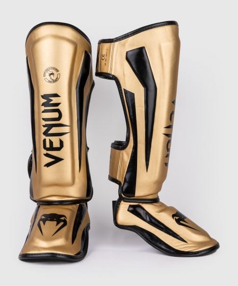 【15%OFF｜Lサイズ】VENUM エリート スタンドアップ シンガード（ゴールド・ブラック）