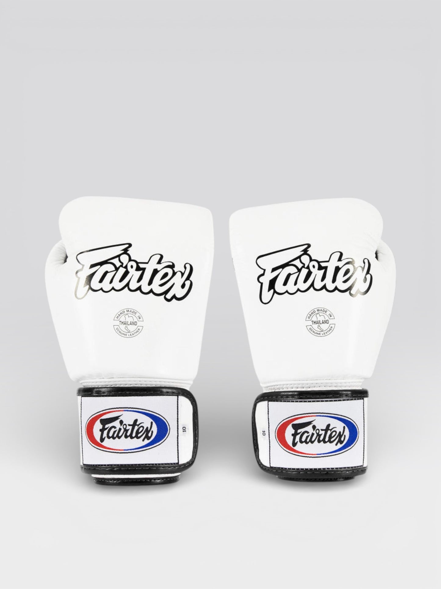【正規品】フェアテックス(Fairtex) ボクシンググローブ ホワイト BGV1 8oz 10oz 12oz 14oz 16ozトレーニング・スパーリング用 本革 マジックテープ(ベルクロ式)