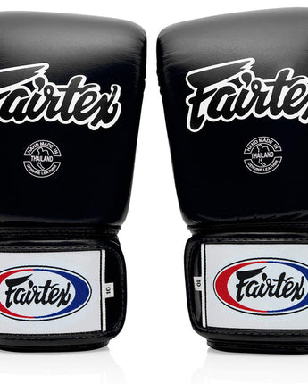 【正規品】フェアテックス(Fairtex) ボクシンググローブ ブラック BGV1 8oz 10oz 12oz 14oz 16ozトレーニング・スパーリング用 本革 マジックテープ(ベルクロ式)