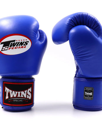 Twins(ツインズ) BGVL3 ボクシンググローブ ブルー 本革 8oz 10oz 12oz 14oz 16oz スパーリング・トレーニング用 マジックテープ(ベルクロ式) ボクシング キックボクシング ムエタイ MMA