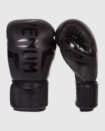 VENUM（ヴェナム/ベノム） エリート ボクシング グローブ マットブラック UFC 公式 サプライヤー 8oz 10oz 12oz 14oz 16oz トレーニング・スパーリング 初心者から上級者まで 三層構造高密度パッド マジックテープ(ベルクロ式) ボクシング キックボクシング ムエタイ MMA