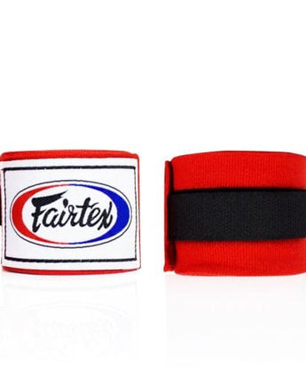 Fairtex バンテージ HW2（レッド） - プロ仕様ハンドラップ Fairtex 180インチ コットン エラスティック ベルクロ ONE Championship公式