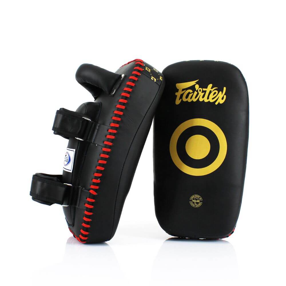 フェアテックス(Fairtex) キックミット KPLC5 ダブルストラップ ブラック 軽量 正規品 ミット キックパッド キックボクシング ムエタイ MMA 総合格闘技 空手