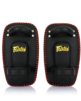 フェアテックス(Fairtex) KPLC6 スモールカーブキックパッド ブラック シングルストラップ 正規品 軽量 キックミット キックボクシング ムエタイ MMA 総合格闘技 空手