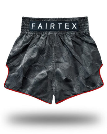 フェアテックス(Fairtex) キックパンツ ステルスブラック 正規品 スリムフィット ムエタイパンツ キックボクシングパンツ  パンツ ショーツ トランクス キックボクシング ムエタイ ボクシング MMA 総合格闘技