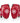 Fairtex TP3 ローキックパッド レッド プロ仕様 キックボクシング ムエタイ ミット パワー向上