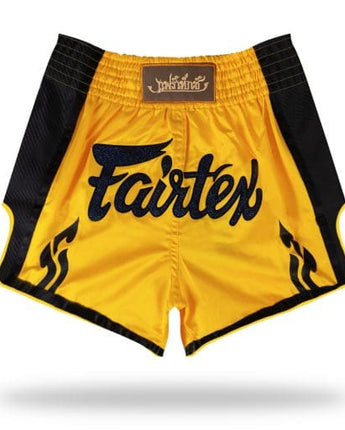 Fairtex フェアテックス BS1701 イエロー ムエタイパンツ キックボクシング ショーツ ONE Championship GLORY 公式