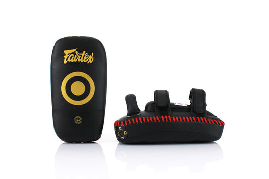 フェアテックス(Fairtex) キックミット KPLC5 ダブルストラップ ブラック 軽量 正規品 ミット キックパッド キックボクシング ムエタイ MMA 総合格闘技 空手