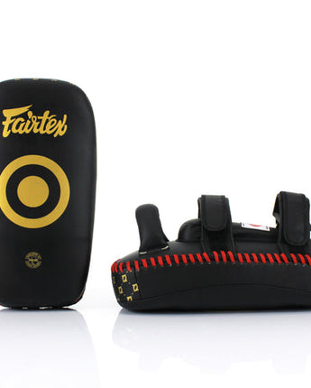 フェアテックス(Fairtex) キックミット KPLC5 ダブルストラップ ブラック 軽量 正規品 ミット キックパッド キックボクシング ムエタイ MMA 総合格闘技 空手