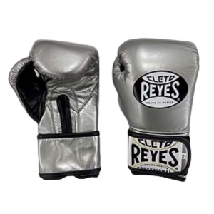 【正規品】レイジェス(Reyes) ボクシンググローブ シルバー 8〜12oz 本革 ベルクロ スパーリング・トレーニング用