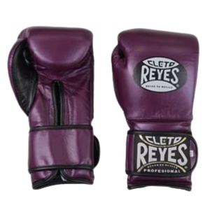 【正規品】レイジェス(Reyes) ボクシンググローブ パープル 12〜16oz 本革 ベルクロ スパーリング・トレーニング用