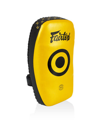 フェアテックス(Fairtex) キックミット KPLC5 ダブルストラップ ゴールド 軽量 正規品 ミット キックパッド キックボクシング ムエタイ MMA 総合格闘技 空手