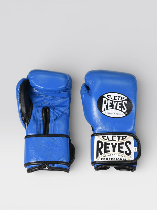 【正規品】レイジェス(Reyes) ボクシンググローブ ブルー 8〜16oz 本革 ベルクロ スパーリング・トレーニング用