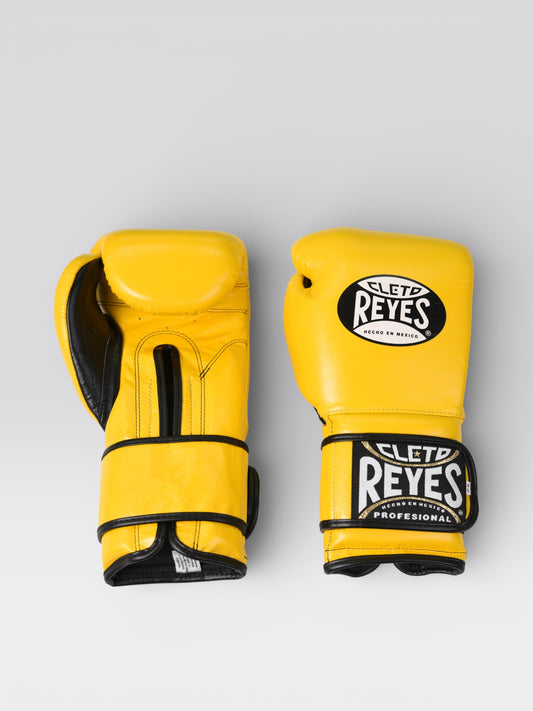 【正規品】レイジェス(Reyes) ボクシンググローブ イエロー 8〜16oz 本革 ベルクロ スパーリング・トレーニング用
