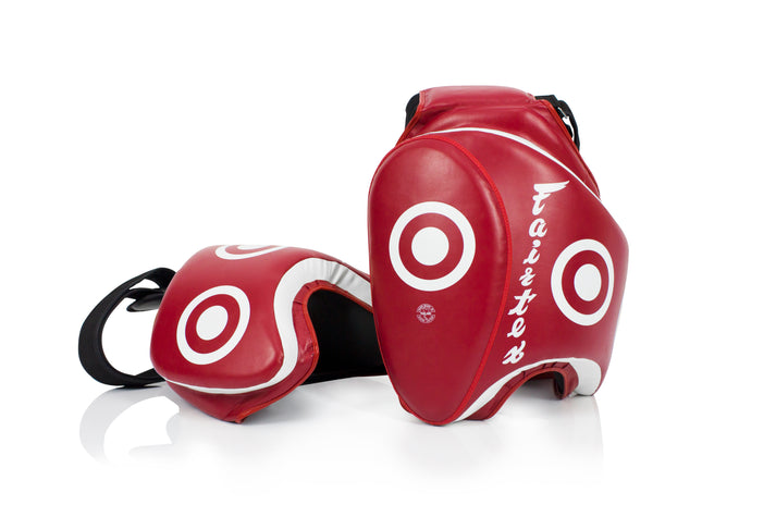 フェアテックス(Fairtex ) ローキックパッド TP3 レッド 正規品 キックミット サイパッド 太腿用キックパッド ミット キックボクシング ムエタイ MMA 総合格闘技 空手