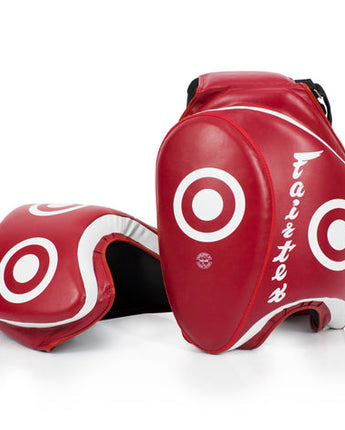 フェアテックス(Fairtex ) ローキックパッド TP3 レッド 正規品 キックミット サイパッド 太腿用キックパッド ミット キックボクシング ムエタイ MMA 総合格闘技 空手