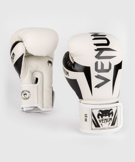 VENUM（ヴェナム/ベノム） エリート ボクシング グローブ ホワイト・ブラック UFC 公式 サプライヤー 8oz 10oz 12oz 14oz 16oz トレーニング・スパーリング 初心者から上級者まで 三層構造高密度パッド マジックテープ(ベルクロ式) ボクシング キックボクシング ムエタイ MMA