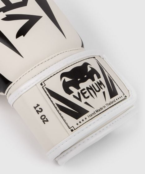 VENUM（ヴェナム/ベノム） エリート ボクシング グローブ ホワイト・ブラック UFC 公式 サプライヤー 8oz 10oz 12oz 14oz 16oz トレーニング・スパーリング 初心者から上級者まで 三層構造高密度パッド マジックテープ(ベルクロ式) ボクシング キックボクシング ムエタイ MMA