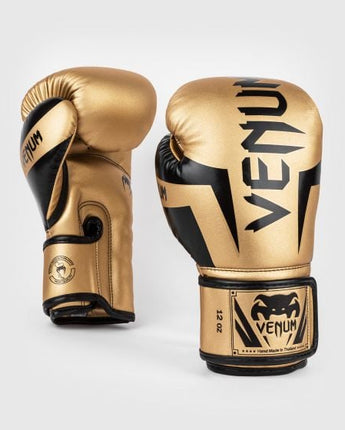 VENUM（ヴェナム/ベノム） エリート ボクシング グローブ ゴールド・ブラック UFC 公式 サプライヤー 8oz 10oz 12oz 14oz 16oz トレーニング・スパーリング 初心者から上級者まで 三層構造高密度パッド マジックテープ(ベルクロ式) ボクシング キックボクシング ムエタイ MMA