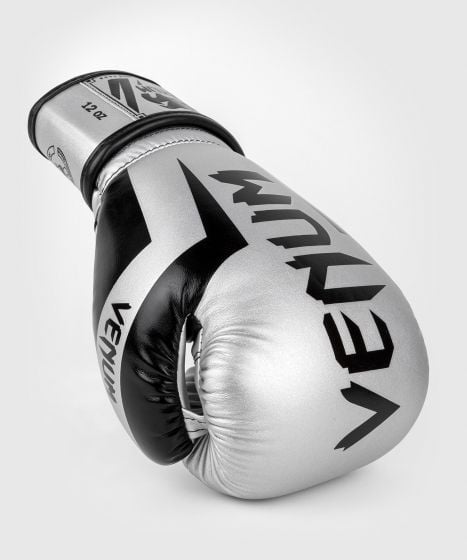 VENUM（ヴェナム/ベノム） エリート ボクシング グローブ シルバー・ブラック UFC 公式 サプライヤー 8oz 10oz 12oz 14oz 16oz トレーニング・スパーリング 初心者から上級者まで 三層構造高密度パッド マジックテープ(ベルクロ式) ボクシング キックボクシング ムエタイ MMA