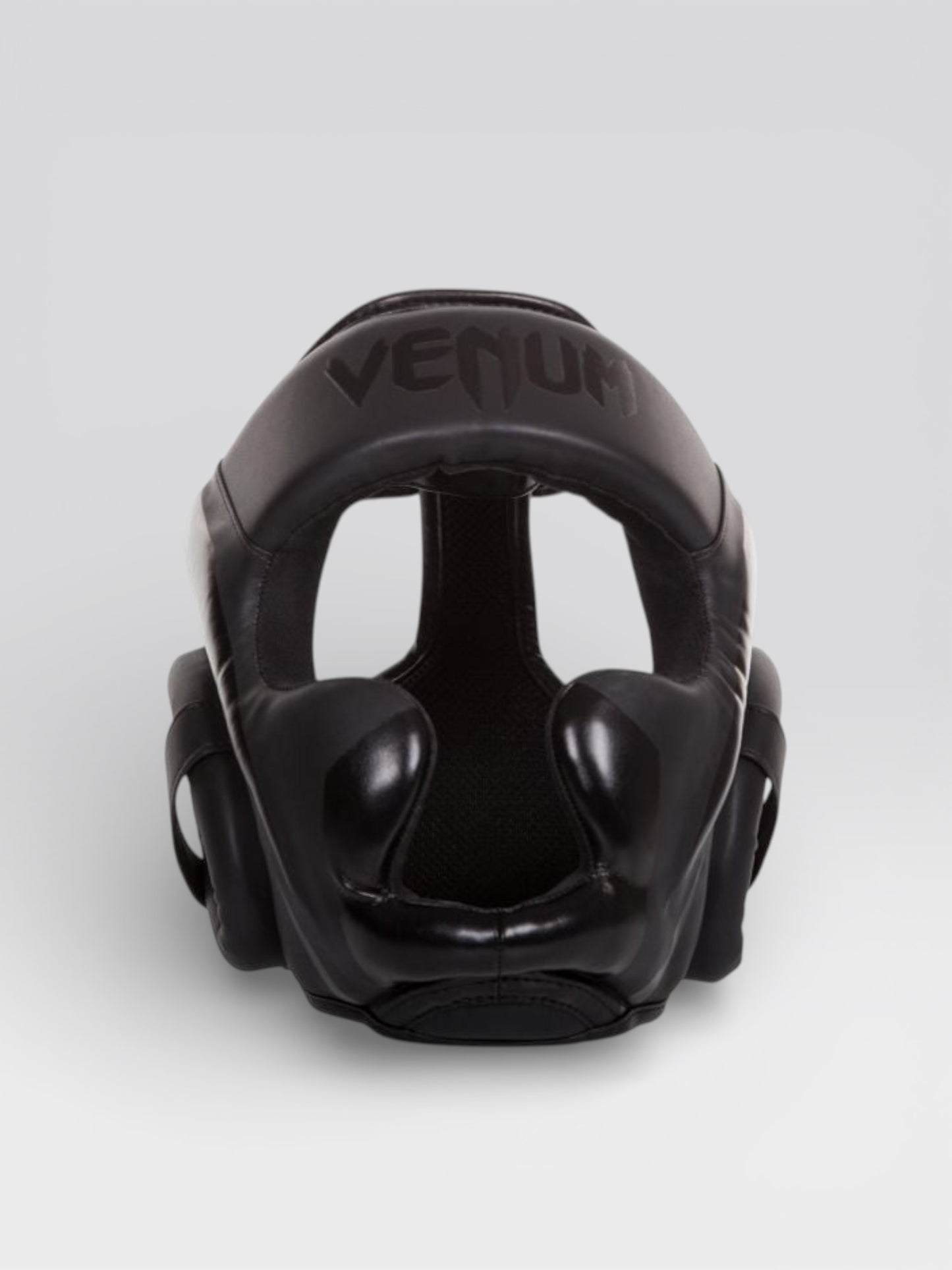 VENUM(ヴェナム/ベノム) エリート ヘッドギア マットブラック UFC公式サプライヤー 軽量 180度視界 スパーリング・トレーニング用 三層構造高密度フォーム マジックテープ(ベルクロ)調整 ボクシング キックボクシング ムエタイ MMA 空手