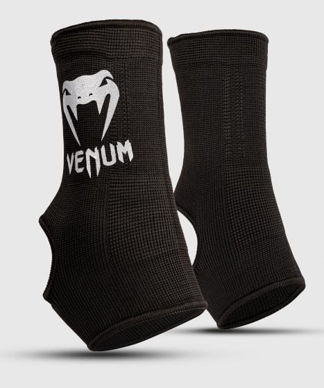 【10%OFF｜XSサイズ】VENUM アンクルサポーター コンタクト アンクル サポートガード（ブラック・シルバー）