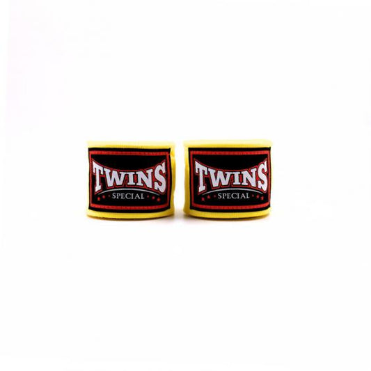Twins(ツインズ) バンテージ CH5 イエロー 5m ハンドラップ 伸縮タイプ 親指ループ マジックテープ(ベルクロ式) ムエタイ キックボクシング ボクシング MMA 総合格闘技 手首・拳の保護に最適